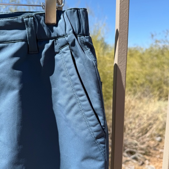 NWOT Mondetta Men’s Outdoor Project Tech Shorts Size 32 Color Slate Blueish - Picture 3 of 10